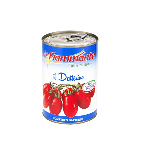 Tomates Datterini entières pelées (400g)