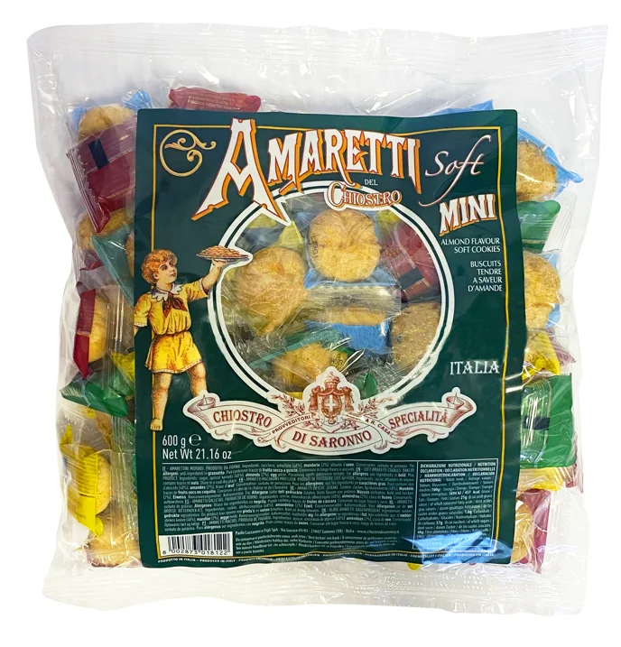 Amaretti Mini Soft Refill 7,5g - Bag 600 g x 6 LAZZARONI