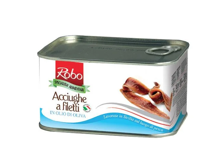 Anchois filets boîtes fer (700 g x 6) ROBO