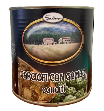 Artichauts avec Jambes Boite Métal (31 x 6) SATOS