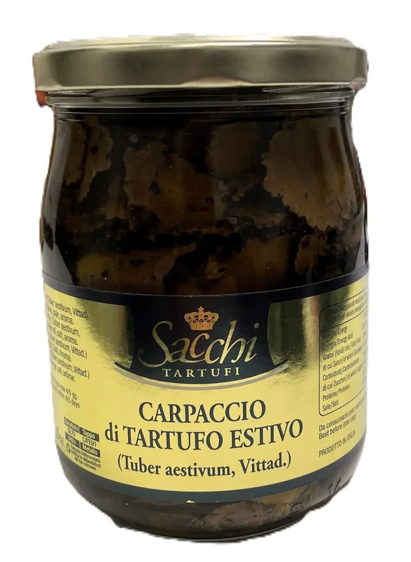 Lamelles de Truffe noire d’été – Bocal (500 g x 6) SACCHI