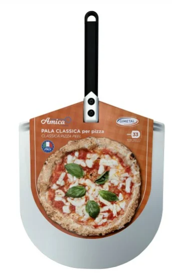 Pelle classic manche court Noir 25 cm Tête Alu, 30 cm - GI (CLASS3025)