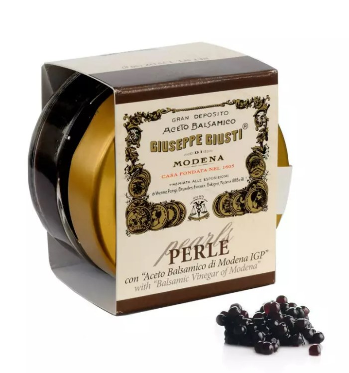 Perles Vinaigre Balsamique Modena IGP Noir – 50 g x 6 - GIUSTI