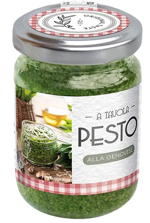 Pesto Genovese Frais (180 g x 12) A Tavola Haute qualité