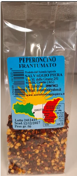 Piment Séché – Pepperoncino – (30 Sachets x 50 gr) - AZIENDA