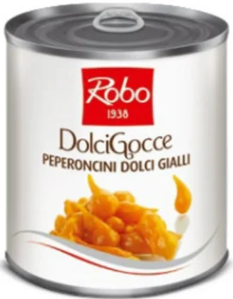 Poivrons Gouttes Doux Jaunes (793 g x 6) - ROBO