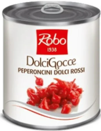 Poivrons Gouttes Doux Rouges (793 g x 6) - ROBO