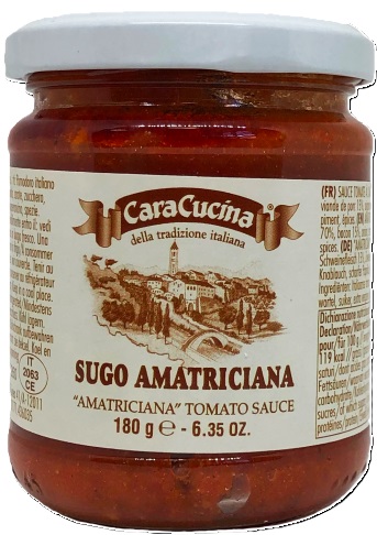 Sauce Tomate Amatriciana (180 g x 12) Cara Cuccina La Favorita