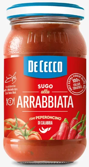 Sauce Tomate Arrabbiata (200 g x 12) DE CECCO