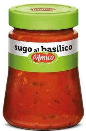 Sauce Tomate Basilic (300 g X8) D’AMICO