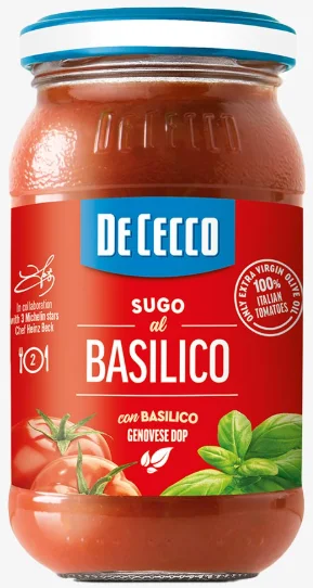 Sauce Tomate Napolitaine Basilic (200 g x 12) DE CECCO