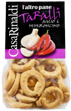 Taralli à l’ail et Piment (200 g x 12) CASA RINALDI