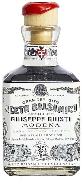 Vinaigre Balsamique Modena IGP 1 Médaille d’Argent- 6 ans -Cubique – 250 ml x 12 - GIUSTI