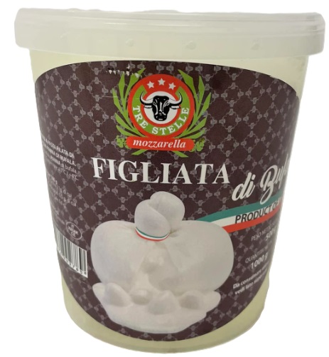 BURRATA FIGLIATA MOZZARELLA DI BUFFALA (150GX6) TRE STELLE - PRIX AU 150G