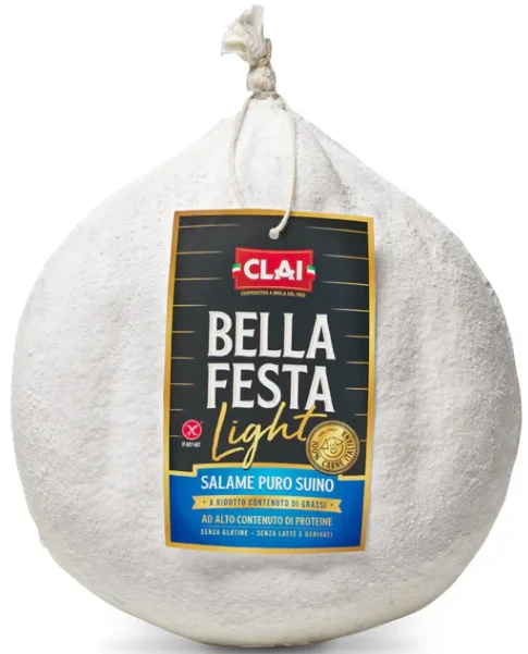 Salame Bella Festa Light Fiocco (En forme de poire) Environ 3,3 kg- CLAI