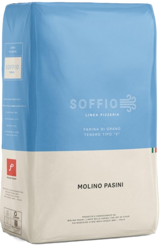 FARINE TIPO 0 SOFFIO LUNGA LIEVITAZIONE - SAC 25 KG - MOLINO PASINI