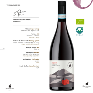 Lacryma Christi Vesivio BIO – Rouge – 13° - SORRENTINO