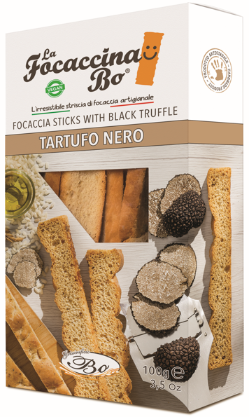 FOCACCINA ARTISANAL A LA TRUFFE 100GRX10 - PANIFICIO GRISSINFICIO