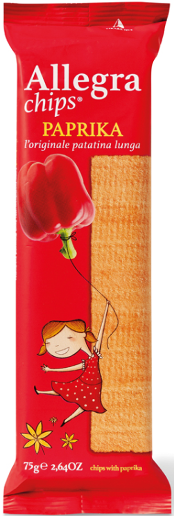 CHIPS ALLEGRA PAPRIKA 75GX20 - PANIFICIO GRISSINIFICIO BO